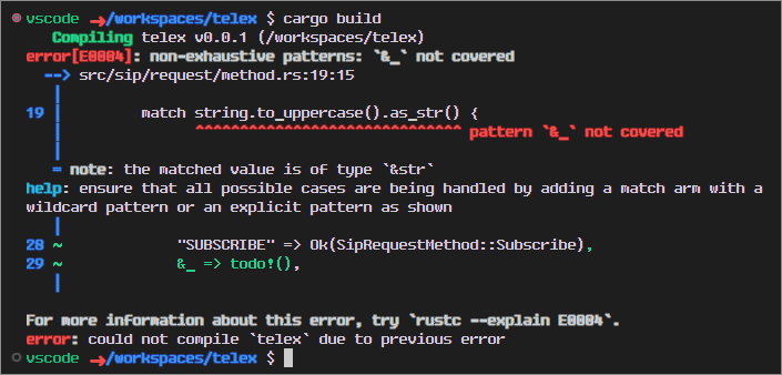 Whomever put all this effort into the compiler feedback deserves a cuddle.